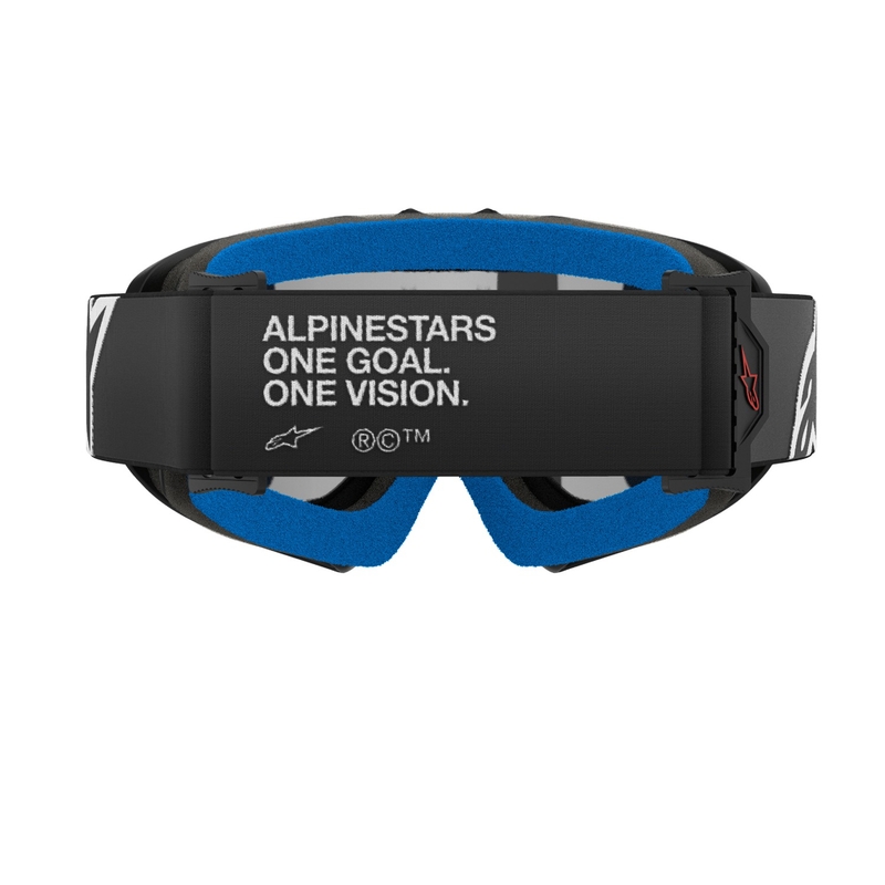 Ochelari de motocross Alpinestars Vision Youth Corp copii negri cu lentile argintie oglinda