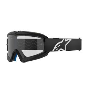 Ochelari de motocross pentru copii Alpinestars Vision Youth Corp negri cu lentile transparente