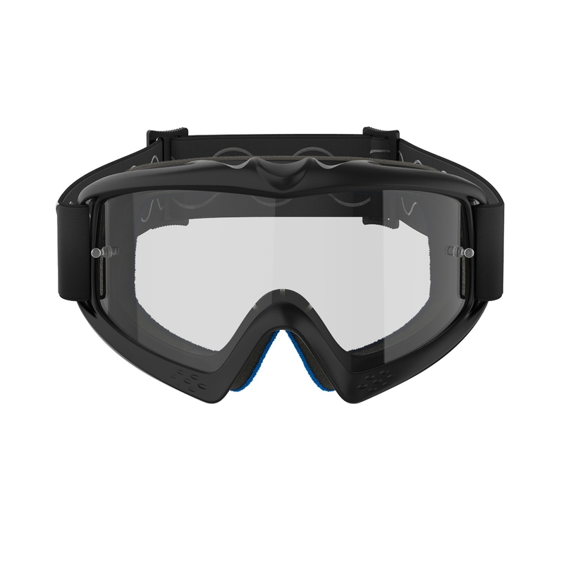 Ochelari de motocross pentru copii Alpinestars Vision Youth Corp negri cu lentile transparente