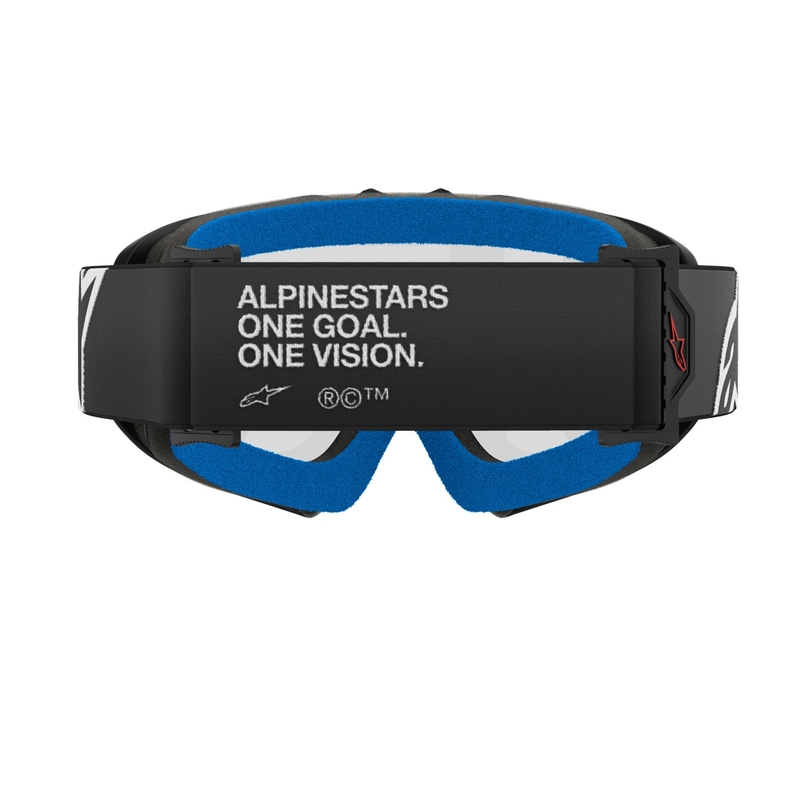 Ochelari de motocross pentru copii Alpinestars Vision Youth Corp negri cu lentile transparente