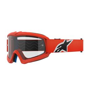Ochelari de motocross pentru copii Alpinestars Vision Youth Corp portocalii cu lentile transparente