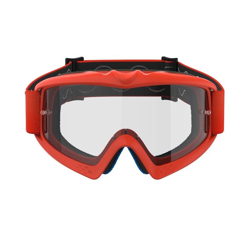Ochelari de motocross pentru copii Alpinestars Vision Youth Corp portocalii cu lentile transparente
