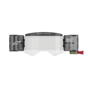 Kit de înlocuire Roll-Off Wide Vision Alpinestars pentru ochelari Supertech din plexiglas transparent cu știfturi de tragere în mica