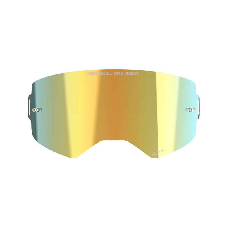 Plexiglas pentru ochelarii Alpinestars Supertech Absolute Vision™ oglindă auriu
