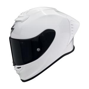 Casca moto integrala Scorpion EXO-R1 EVO AIR FIM Racing #1 alb perlat solid