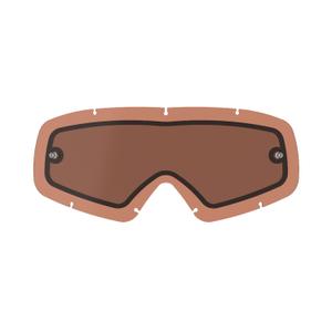 Plexiglass pentru copii pentru ochelari dublu antiaburire Alpinestars Vision Youth portocaliu-maro-afterburn