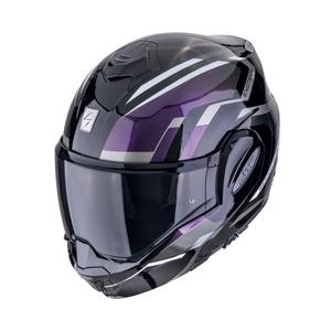 Cască de motocicletă rabatabilă Scorpion EXO-TECH EVO FURIO cameleon negru