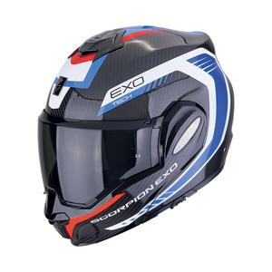 Casca pentru motociclete Scorpion EXO-TECH EVO CARBON COSY negru-albastru-rosu