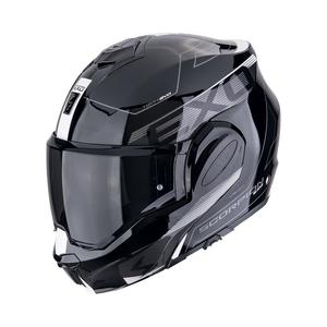 Cască de motocicletă rabatabilă Scorpion EXO-TECH EVO TRAVELER negru-alb