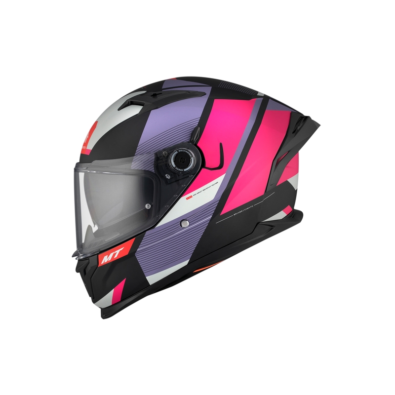 Casca moto integrala MT BRAKER CHENTO B9 roz-violet-alb - II. calitate