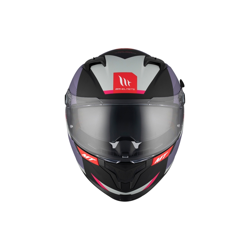 Casca moto integrala MT BRAKER CHENTO B9 roz-violet-alb - II. calitate