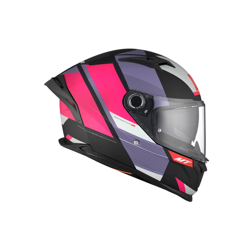 Casca moto integrala MT BRAKER CHENTO B9 roz-violet-alb - II. calitate