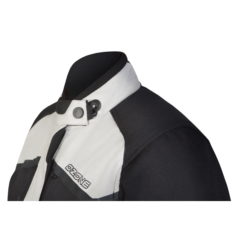 Jacheta de motociclete Ozone Explorer II Grey și Black pentru femei Vânzarea de motociclete lichidare