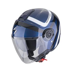 Casca deschisa Scorpion EXO-CITY II RIVA albastru-negru