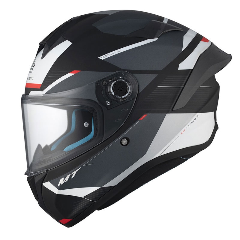 Casca moto integrala MT TARGO S KAY B2 negru-gri-alb mat - II. calitate