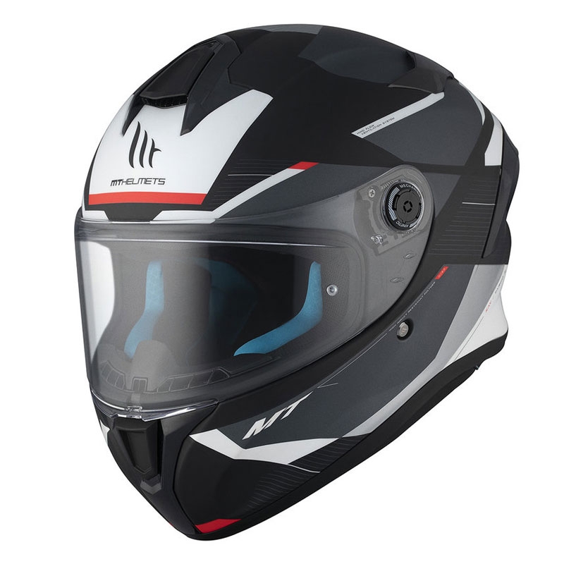 Casca moto integrala MT TARGO S KAY B2 negru-gri-alb mat - II. calitate
