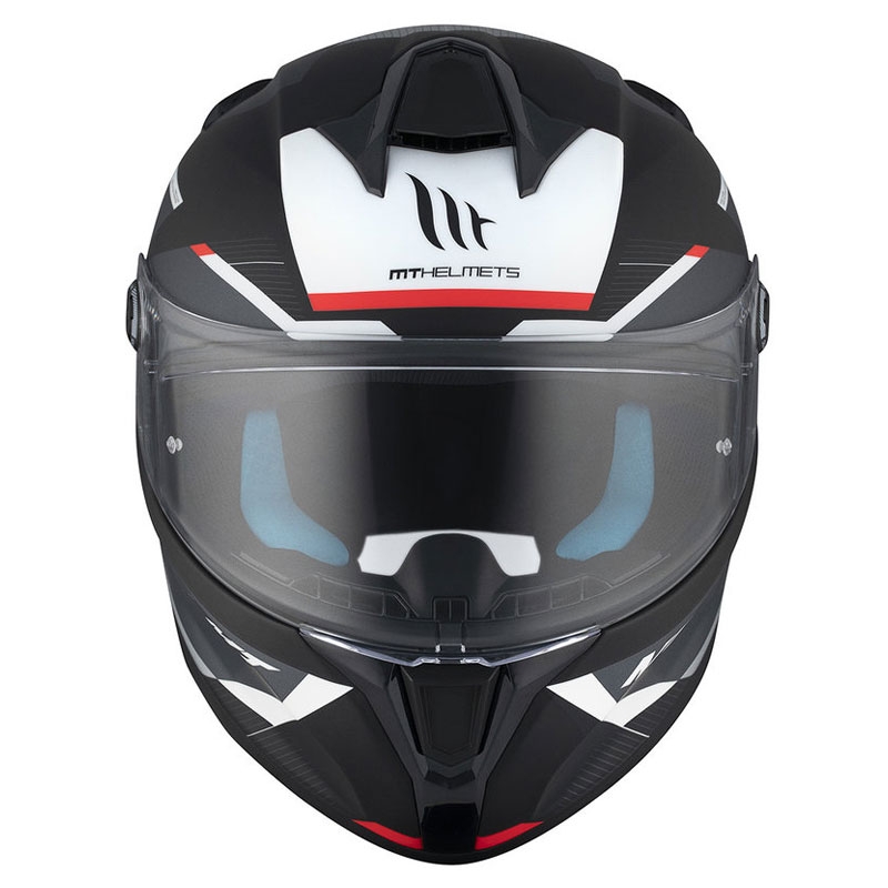 Casca moto integrala MT TARGO S KAY B2 negru-gri-alb mat - II. calitate