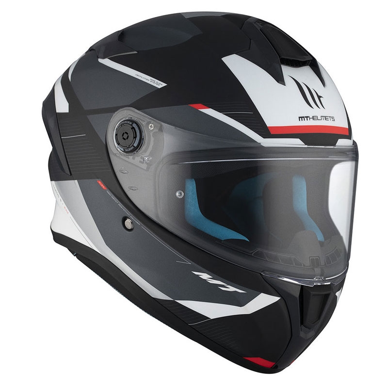 Casca moto integrala MT TARGO S KAY B2 negru-gri-alb mat - II. calitate