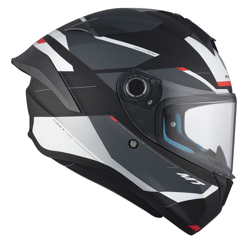 Casca moto integrala MT TARGO S KAY B2 negru-gri-alb mat - II. calitate