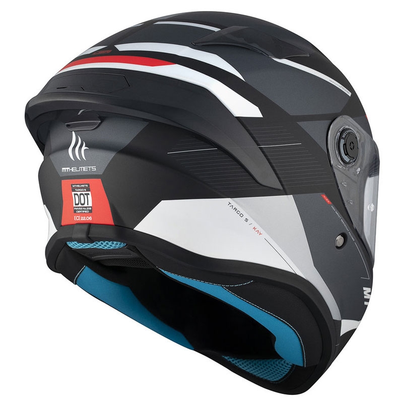 Casca moto integrala MT TARGO S KAY B2 negru-gri-alb mat - II. calitate