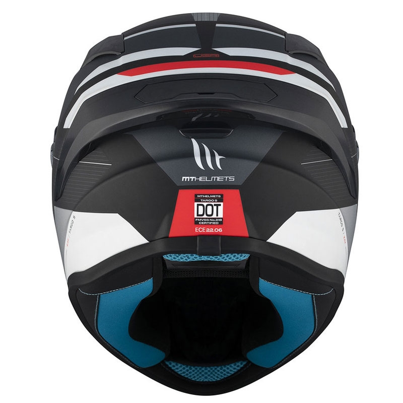 Casca moto integrala MT TARGO S KAY B2 negru-gri-alb mat - II. calitate