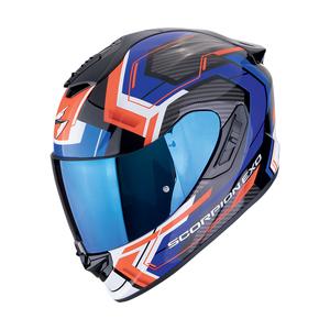 Casca moto integrala Scorpion EXO-1400 EVO II AIR LINART negru-albastru-rosu