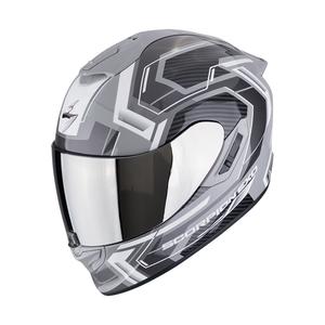 Casca moto integrala Scorpion EXO-1400 EVO II AIR LINART gri-alb