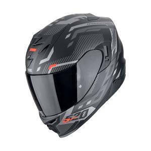 Casca moto integrala Scorpion EXO-520 EVO AIR RANKA negru mat-argintiu-rosu