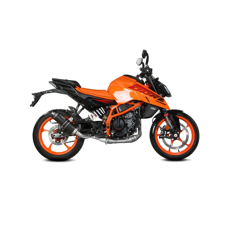 Evacuare STORM GP Black with carbon cap pentru KTM Duke 390 2024-2026, KTM Duke 125 2024-2026