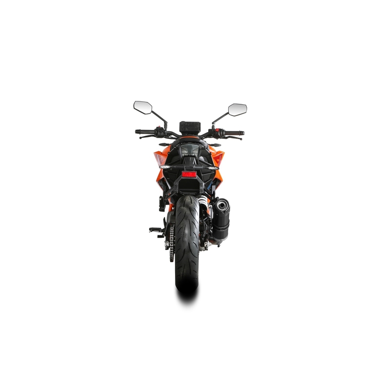 Evacuare STORM GP Black with carbon cap pentru KTM Duke 390 2024-2026, KTM Duke 125 2024-2026