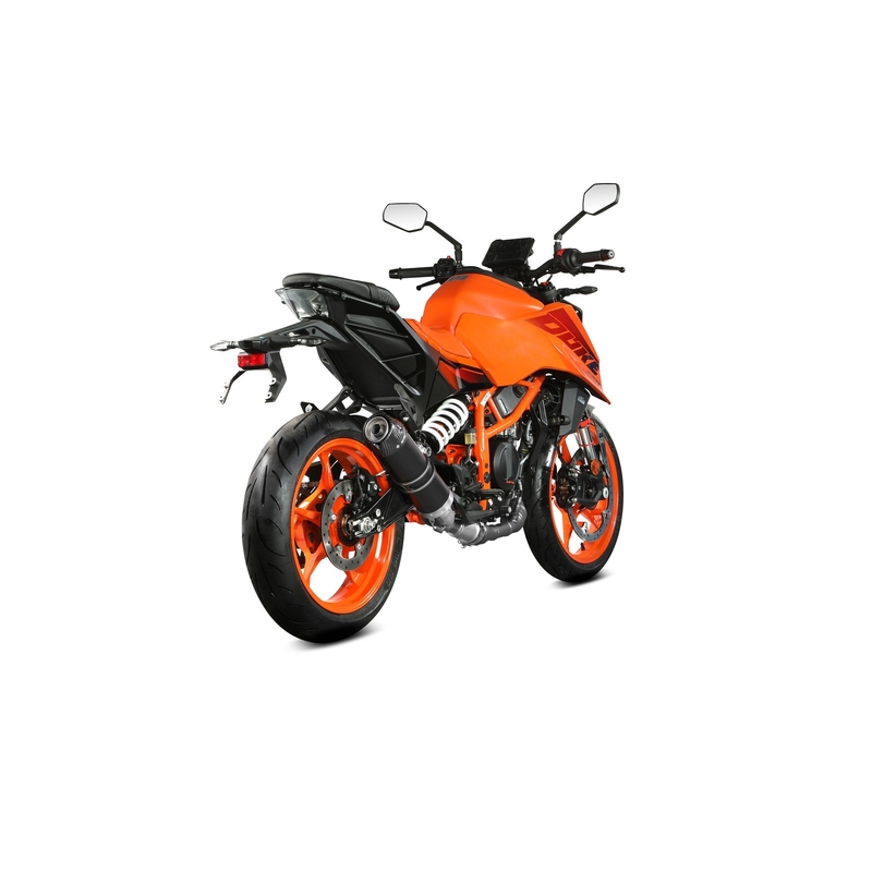 Evacuare STORM GP Black with carbon cap pentru KTM Duke 390 2024-2026, KTM Duke 125 2024-2026