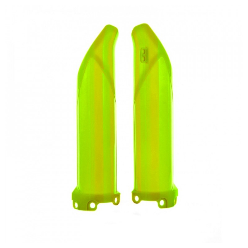 Fork Guards POLISPORT Yellow fluo pentru KAWASAKI KX 250 (F) 4T 2009-2026, KAWASAKI KX 450 (F) 2009-2026
