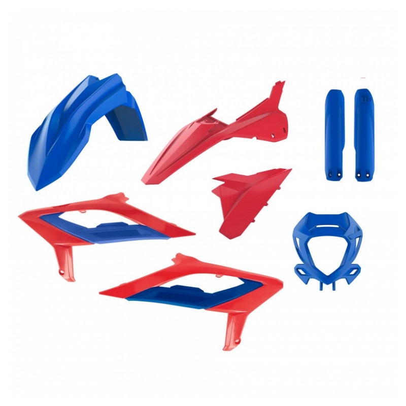 Kit plastice POLISPORT Blue / Red