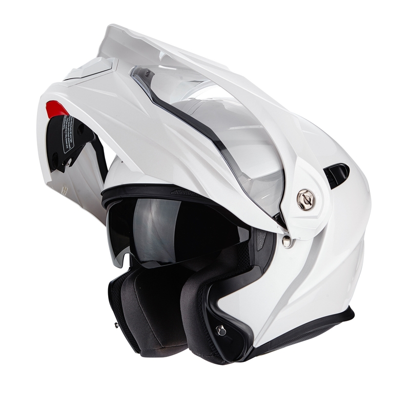 Cască de enduro Scorpion ADX-1 Solid pearl white