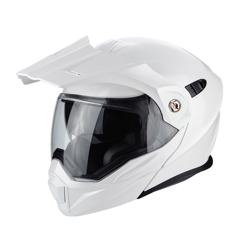 Cască de enduro Scorpion ADX-1 Solid pearl white