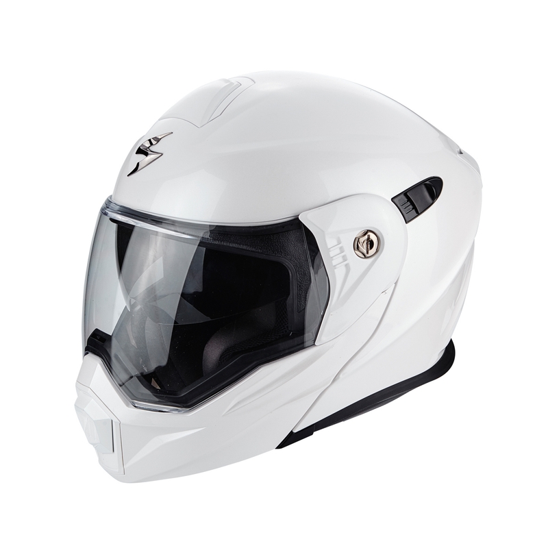 Cască de enduro Scorpion ADX-1 Solid pearl white