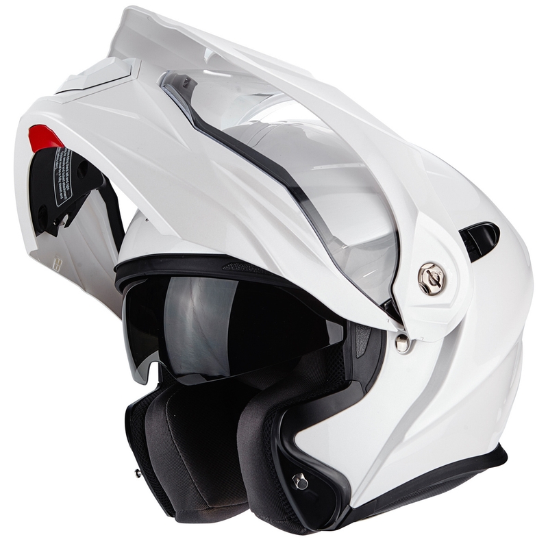 Cască de enduro Scorpion ADX-1 Solid pearl white