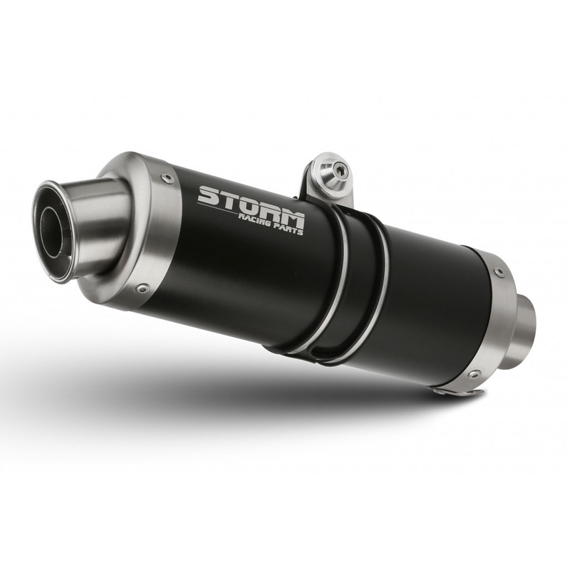 Sistem de evacuare complet 1x1 STORM GP Negru pentru HONDA CB 125 R 2021-2024