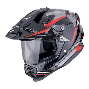Casca enduro Scorpion ADF-9000 Air Feat negru-argintiu-rosu