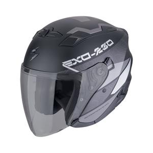 Casca moto deschisa SCORPION EXO-230 BAND negru-argintiu mat