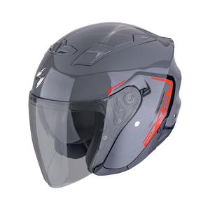 Casca moto deschisa SCORPION EXO-230 CIT-E gri-rosu