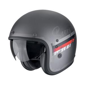 Casca moto deschisa Scorpion Belfast Evo ADONIS argintiu-negru mat