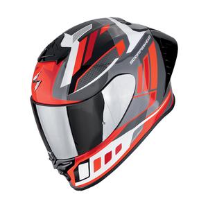 Casca moto integrala Scorpion EXO-R1 EVO II AIR VITAL gri-alb-rosu