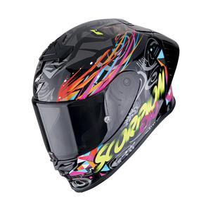Casca moto integrala Scorpion EXO-R1 EVO II AIR SAVAGE negru-albastru-roz