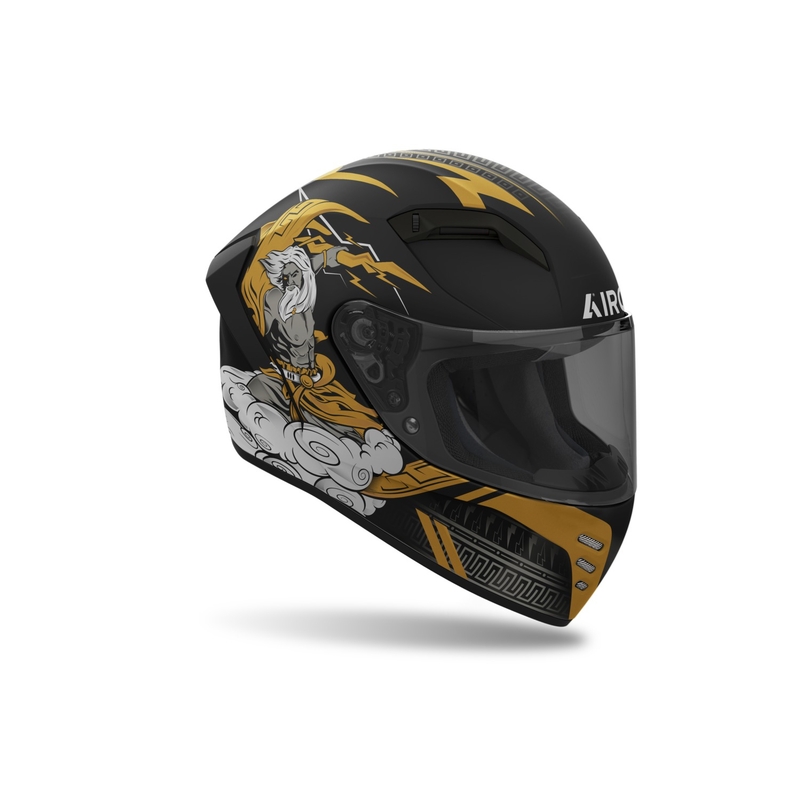 Casca moto integrata Airoh CONNOR Zeus negru-auriu mat