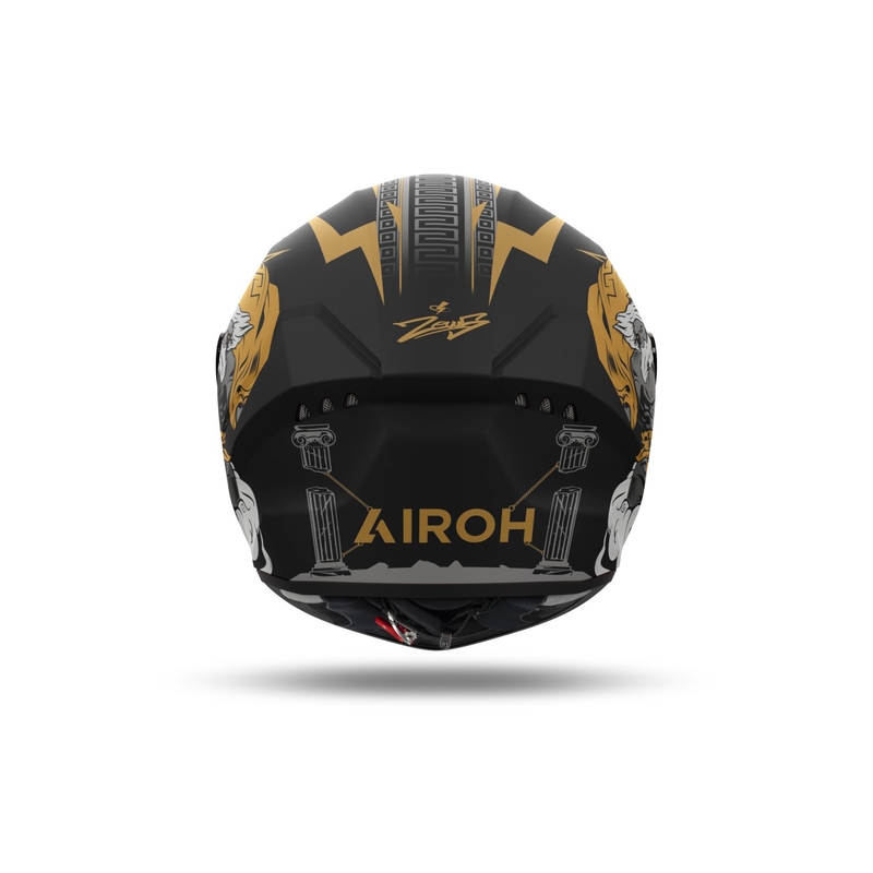 Casca moto integrata Airoh CONNOR Zeus negru-auriu mat