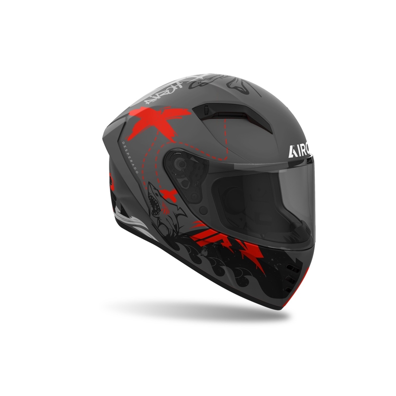 Casca moto integrata Airoh CONNOR Desperado portocaliu mat