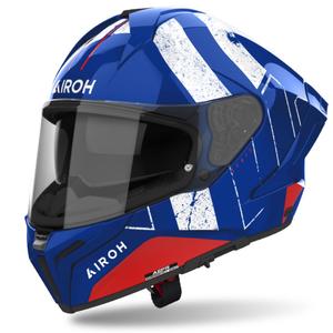 Casca moto integrala Airoh MATRYX Scope albastru-rosu