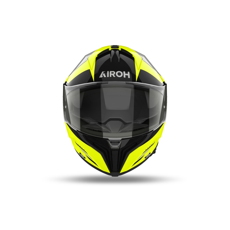 Casca moto integrala Airoh MATRYX Thron galbena