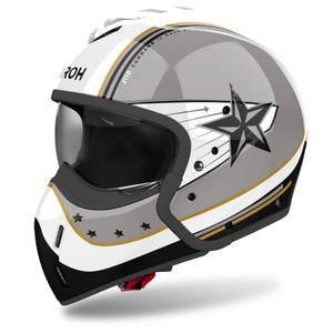 Casca moto modulara Airoh J110 Command gri lucios